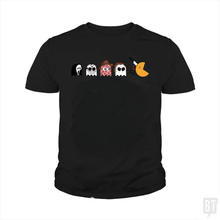 Halloween Horror Characters Kids Shirt