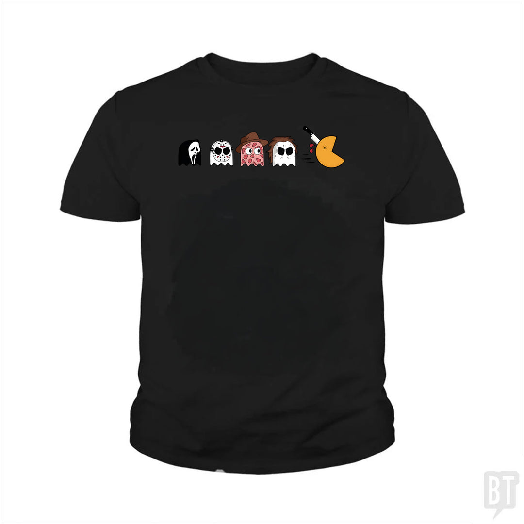 Halloween Horror Characters Kids Shirt