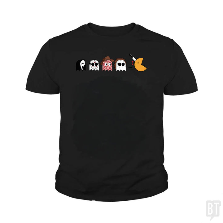 Halloween Horror Characters Kids Shirt