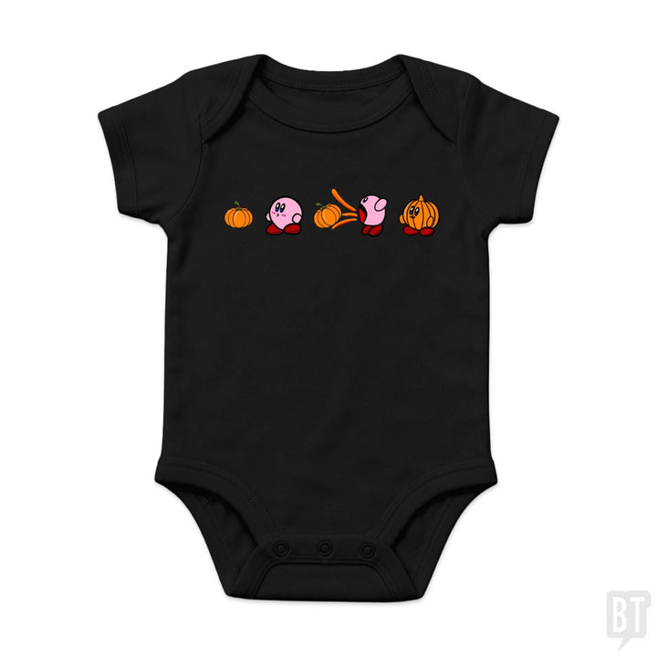Kirby Pumpkin Baby One-Piece