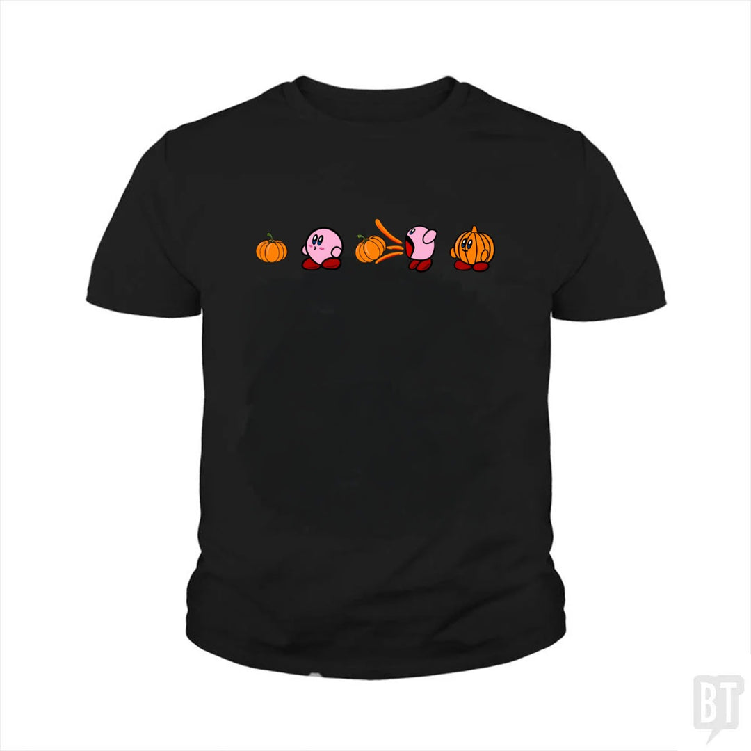 Kirby Pumpkin Kids Shirt