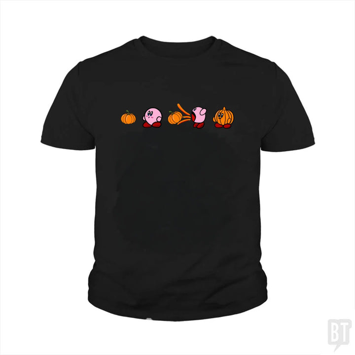 Kirby Pumpkin Kids Shirt