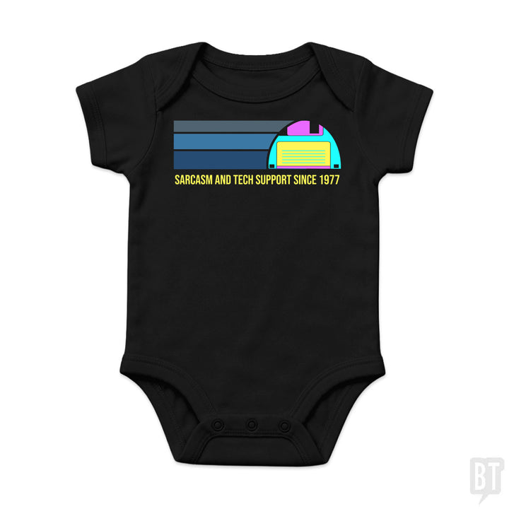 Sarcasm and Tech Support Baby One-Piece