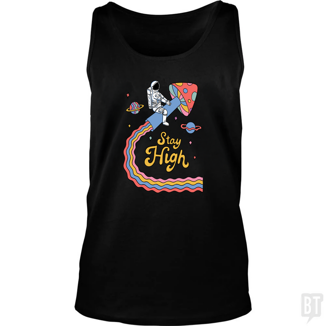 Stay High Astronaut Tank Top
