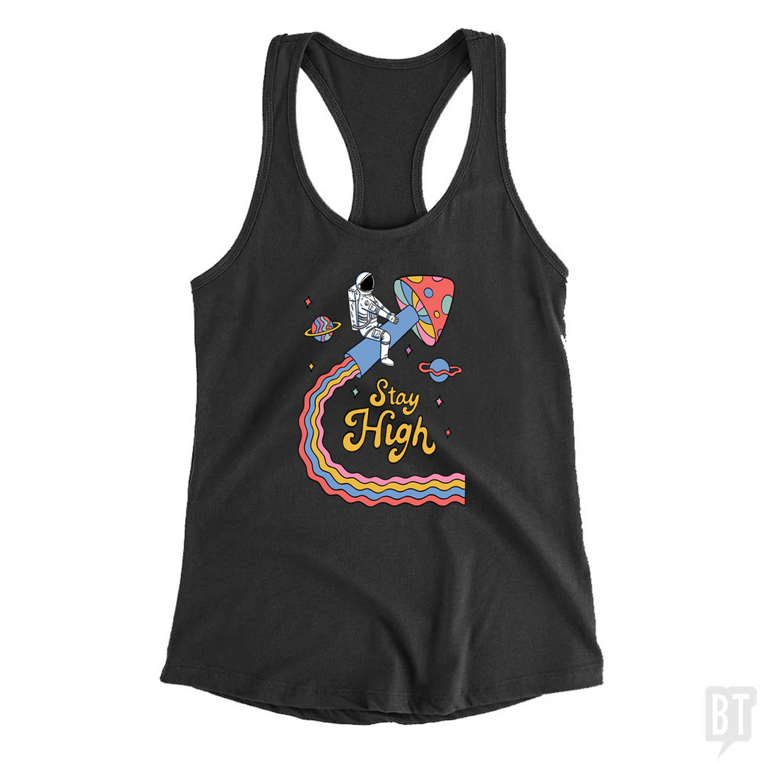 Stay High Astronaut Tank Top