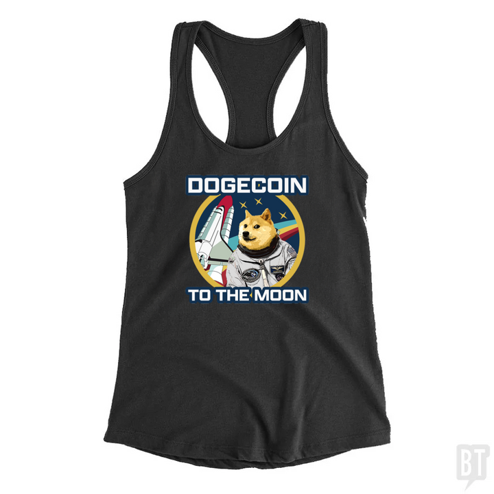Dogecoin to the Moon Tank Top