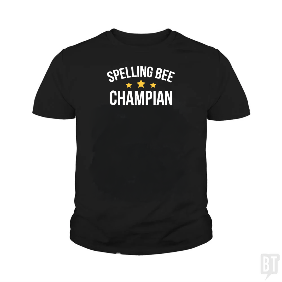 Spelling Bee Champion Kids Shirt