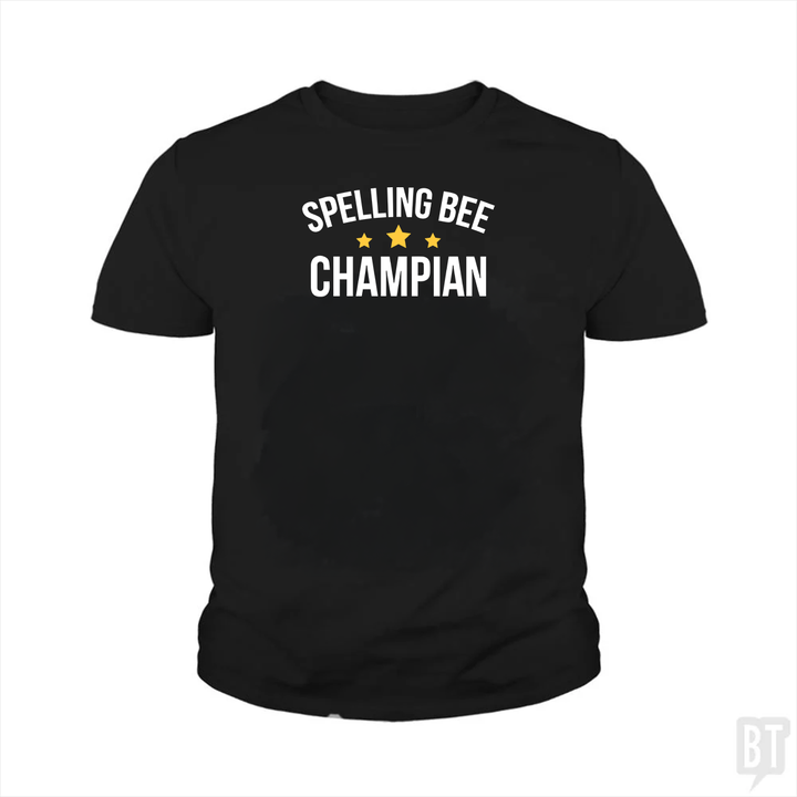 Spelling Bee Champion Kids Shirt