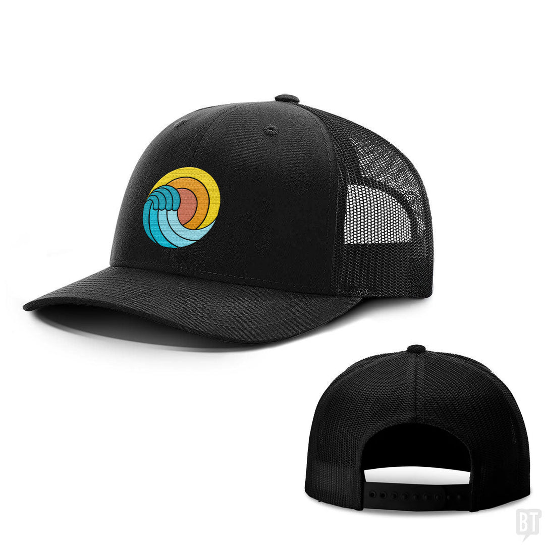 Retro Beach Wave Hats
