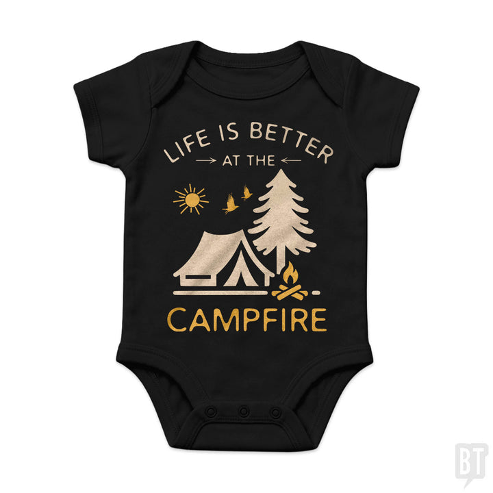 Life Is Better At The Campfire Baby One-Piece