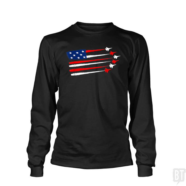 Fighter Jet American Long Sleeve