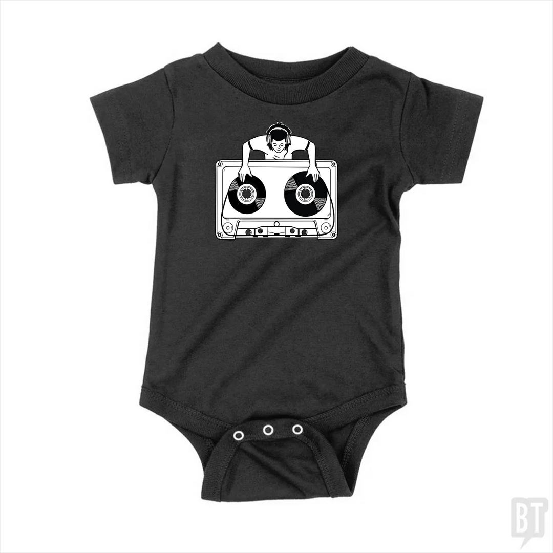 Retro DJ Baby One-Piece