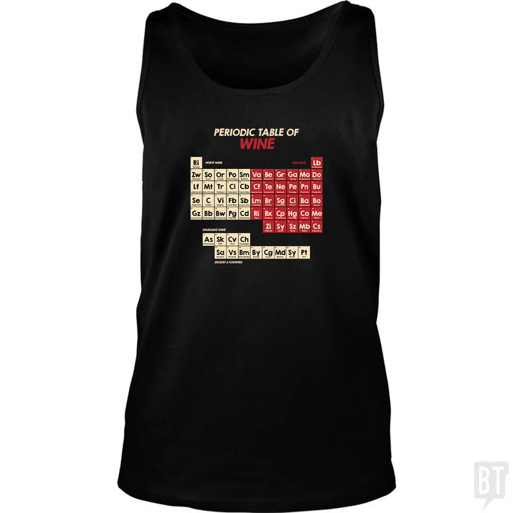 Periodic Table Of Wine Tank Top