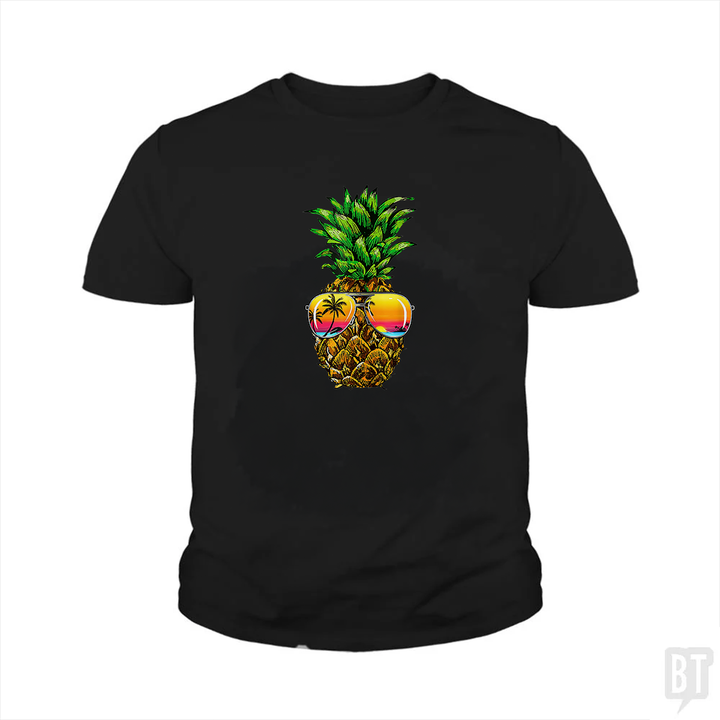 Sunglasses Pineapple Kids Shirt