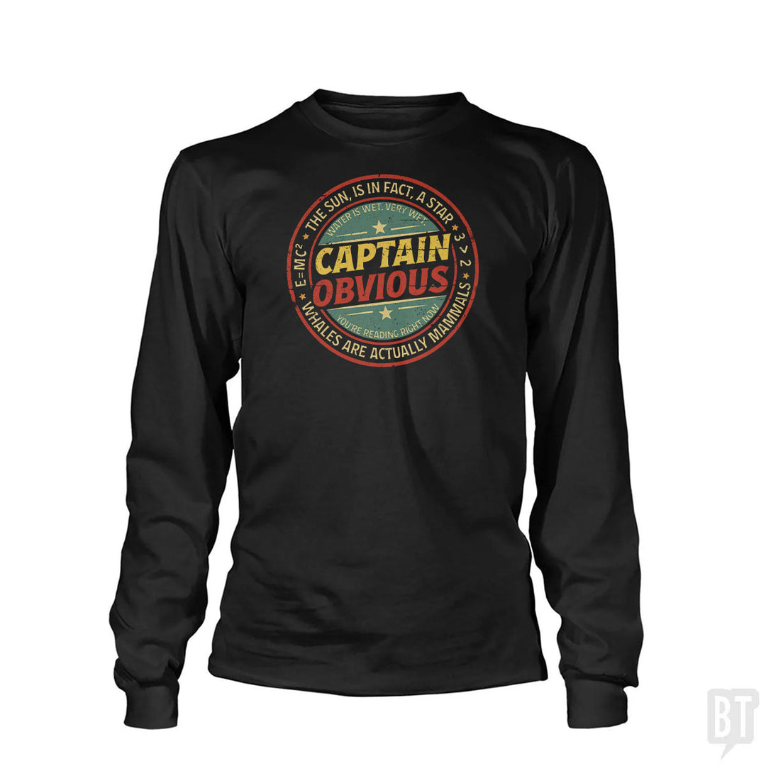 Captain Obvious Long Sleeve