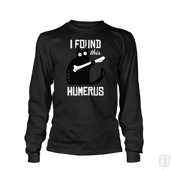 Funny Cat with a Bone Long Sleeve