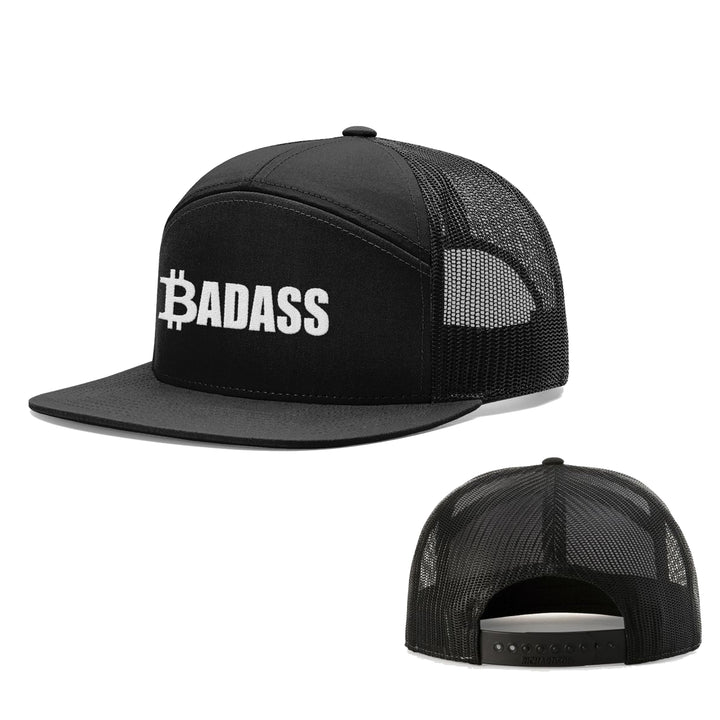 Bitcoin Badass 7 Panel Hats