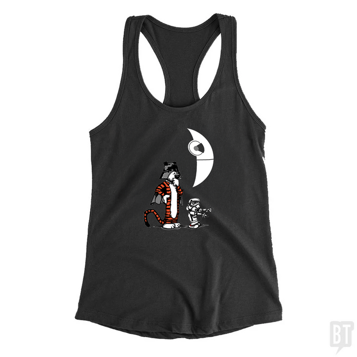 Darth Hobbes and Calvin Trooper Tank Tops