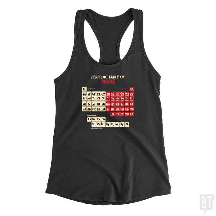 Periodic Table Of Wine Tank Top