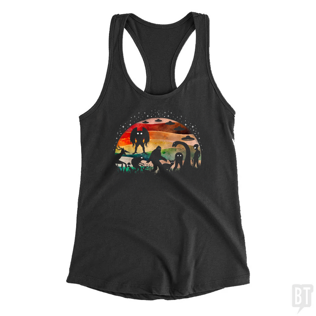 Cryptid Funny Bigfoot Tank Top