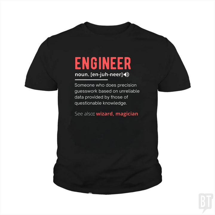 Engineer Definition Kids Shirt