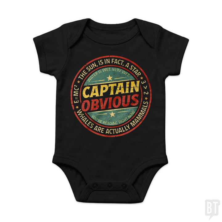 Captain Obvious Baby One-Piece