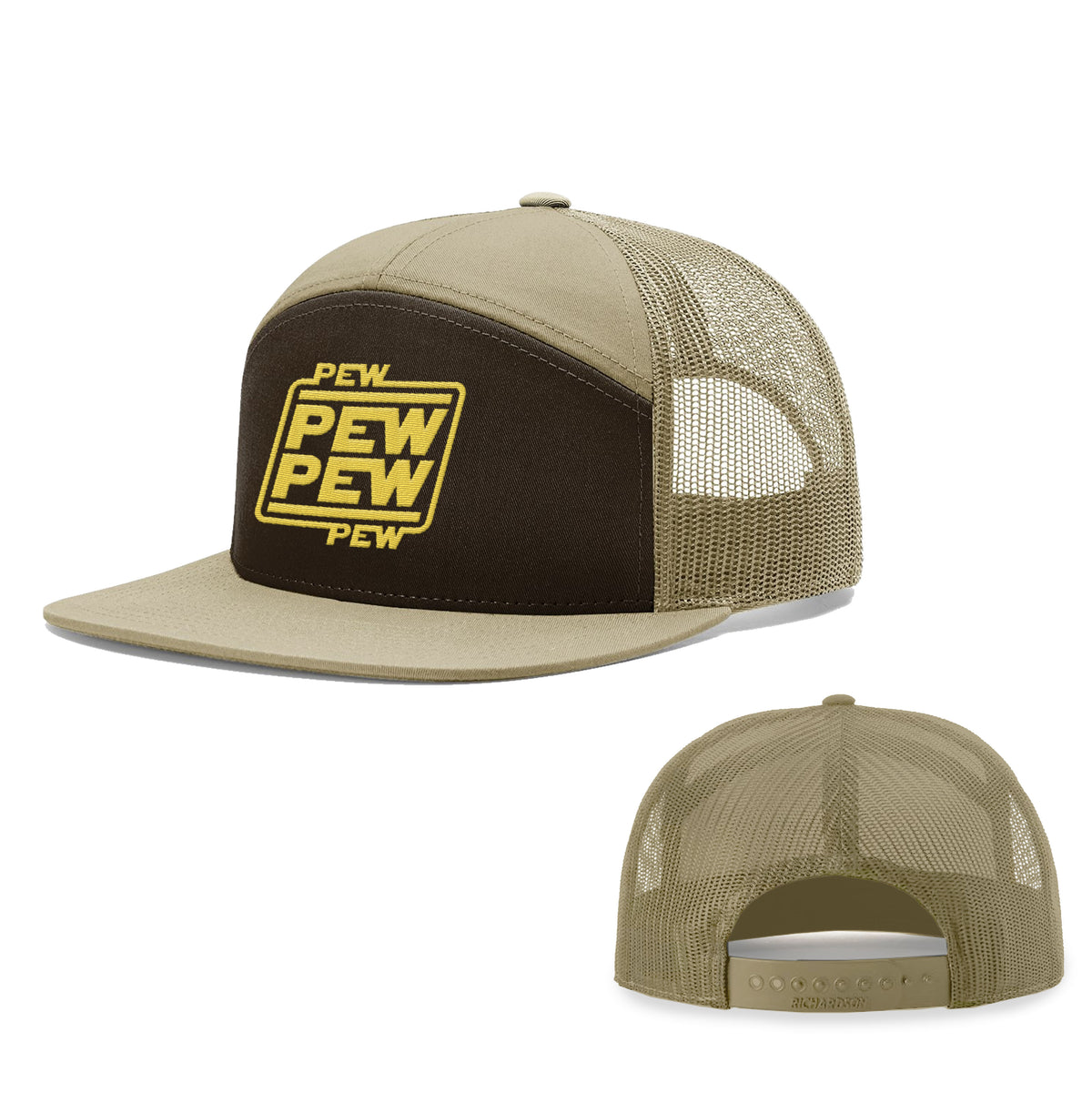 Pew Pew 7 Panel Hats