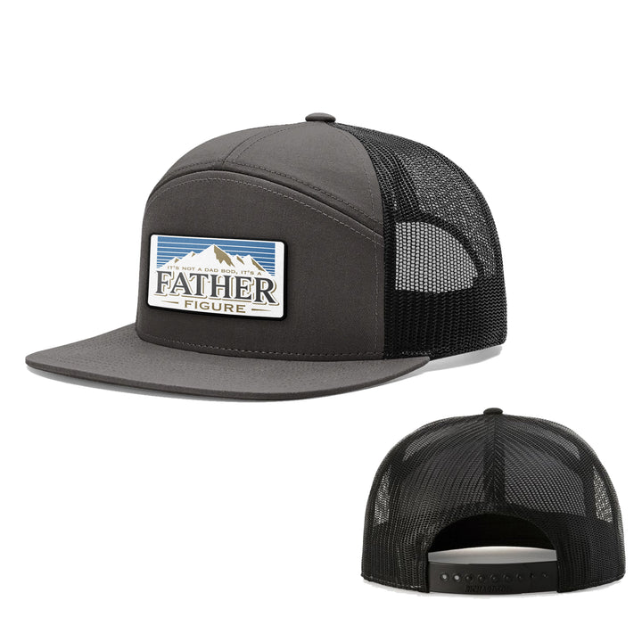 Dad Bod Father Figure Patch 7 Panel Hats