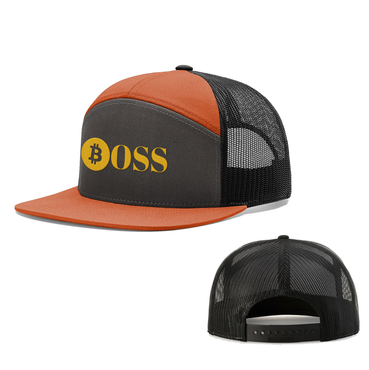 Bitcoin BOSS 7 Panel Hats