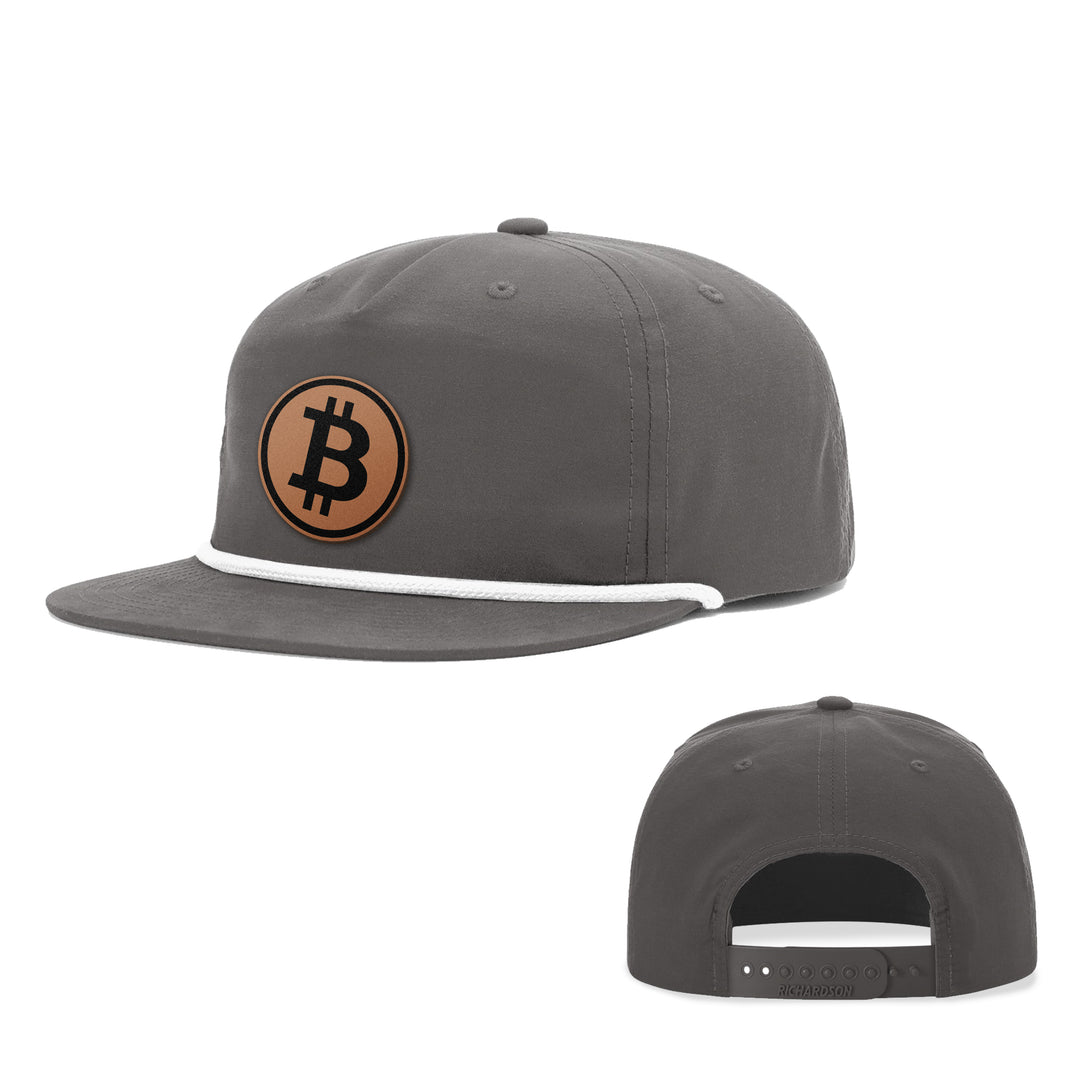 Bitcoin Leather Patch Hats