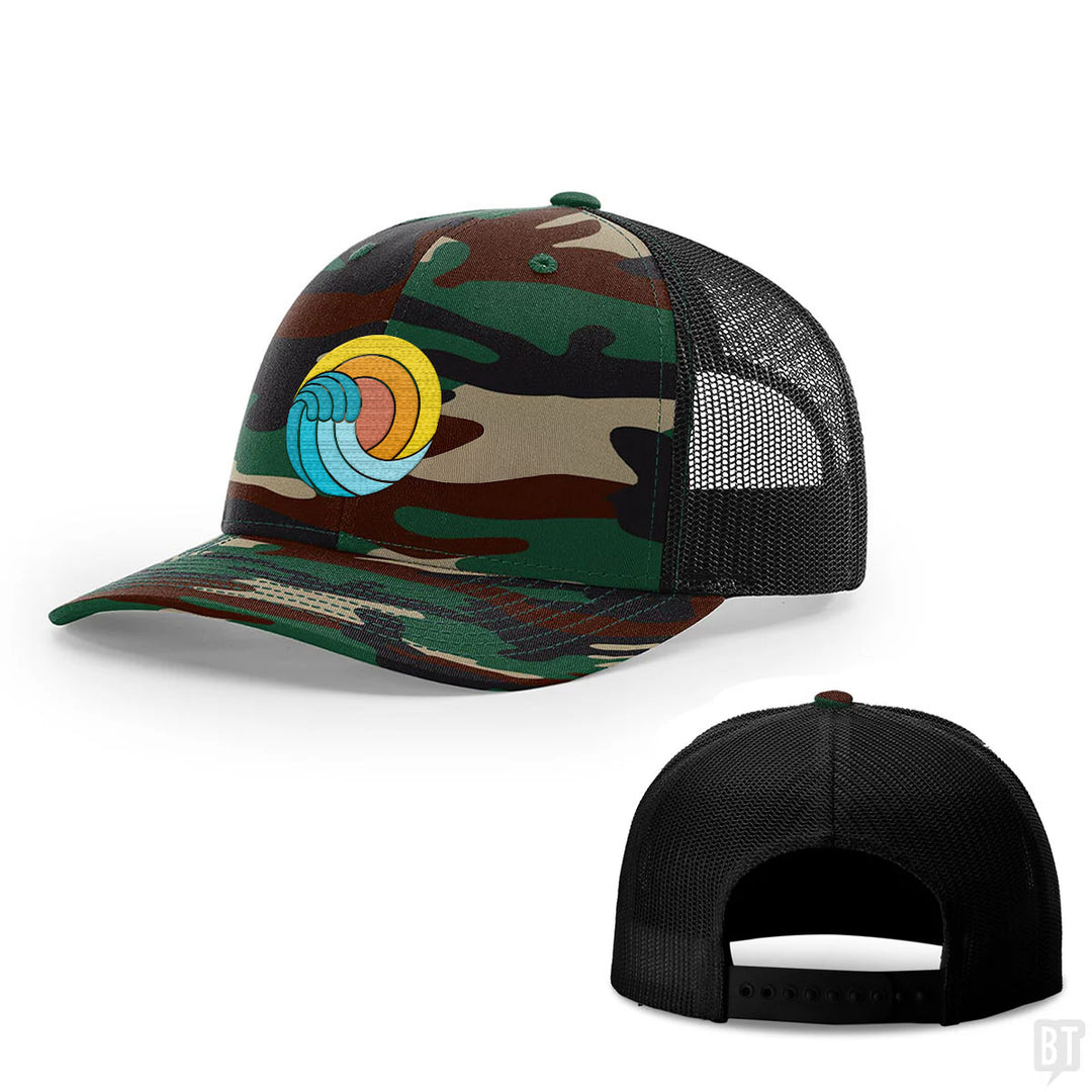 Retro Beach Wave Hats