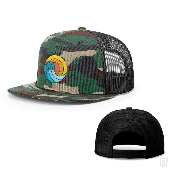 Retro Beach Wave Hats