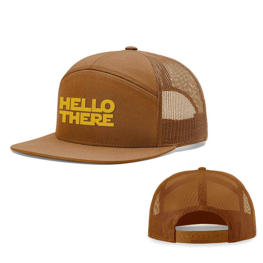 Hello There 7 Panel Hats