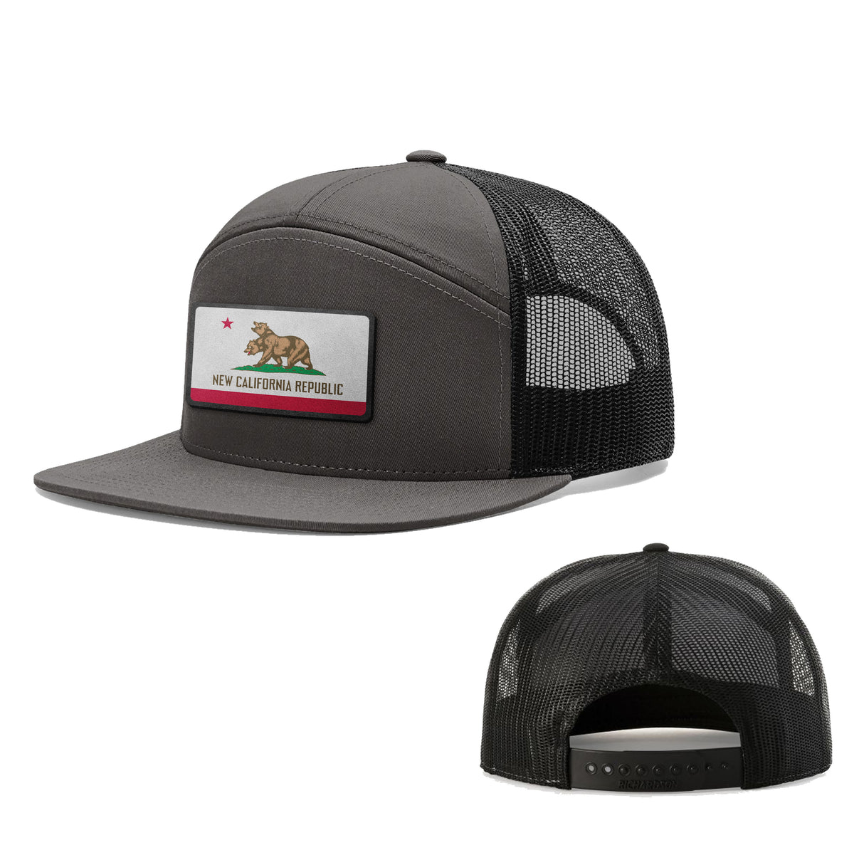 New California Republic Patch 7 Panel Hats