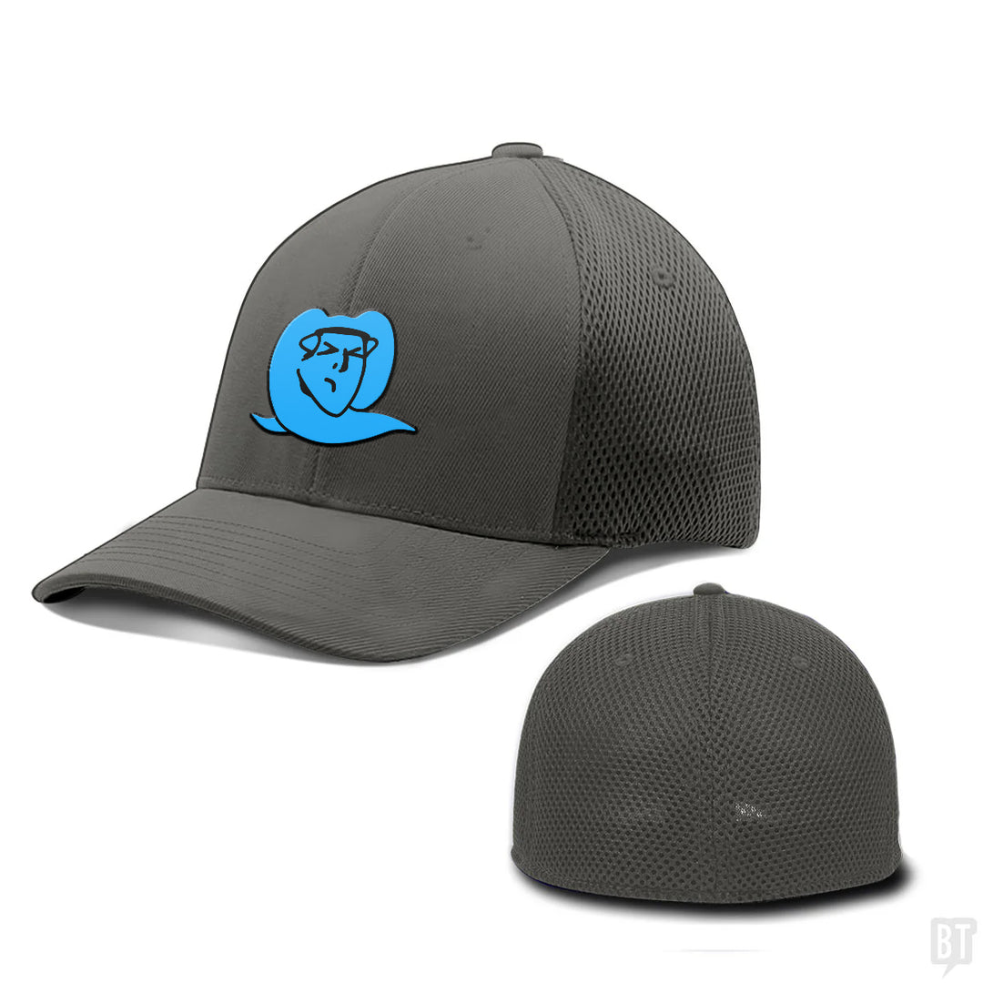 Custom Blue Logo Flexfit Hats