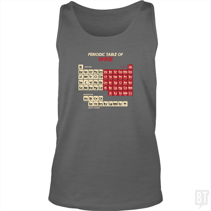 Periodic Table Of Wine Tank Top
