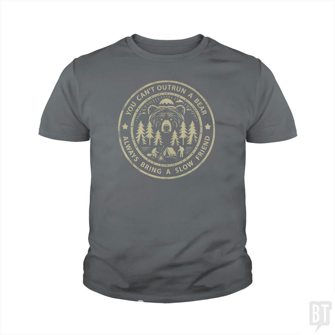 You Can't Outrun A Bear Kids Shirt