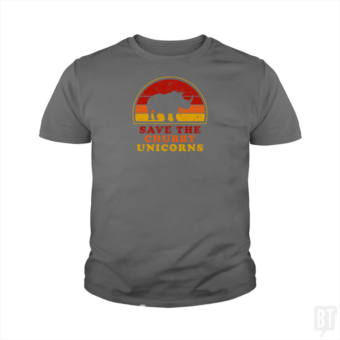 Save The Chubby Unicorns  Kids Shirt