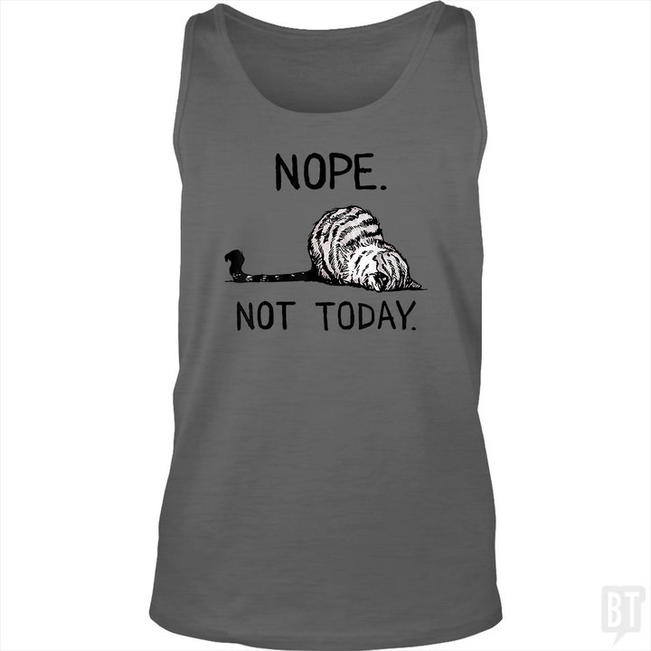 Nope Not Today Cat Tank Top