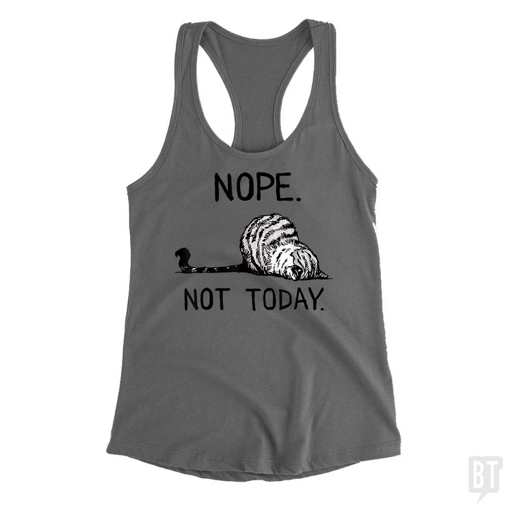 Nope Not Today Cat Tank Top