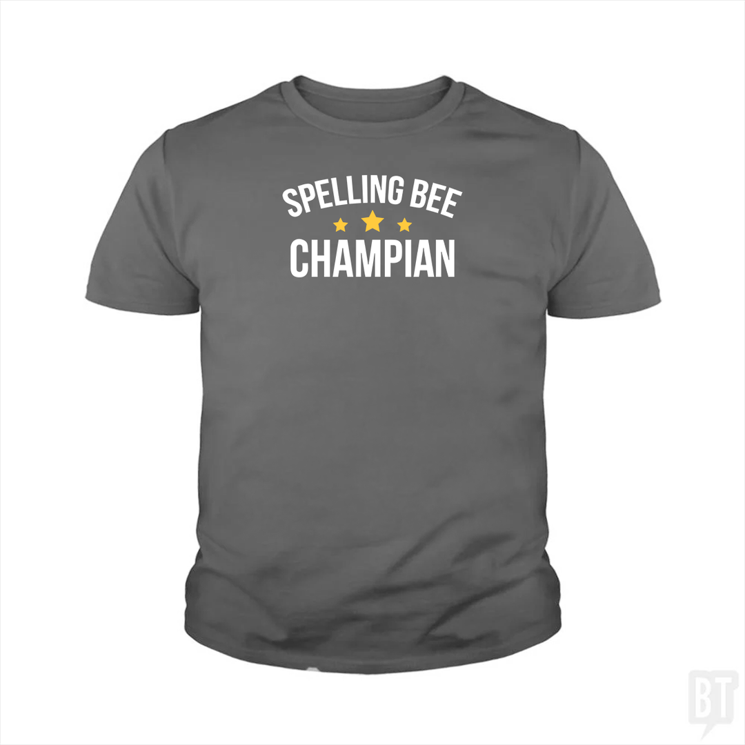 Spelling Bee Champion Kids Shirt