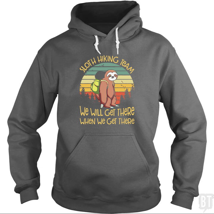 Funny Sloth Hiking Team #2 Hoodie