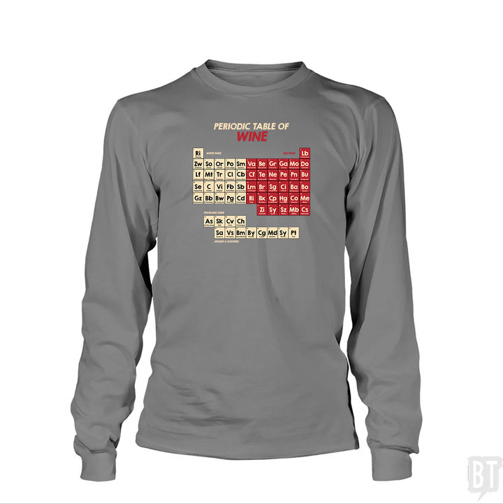 Periodic Table Of Wine  Long Sleeve