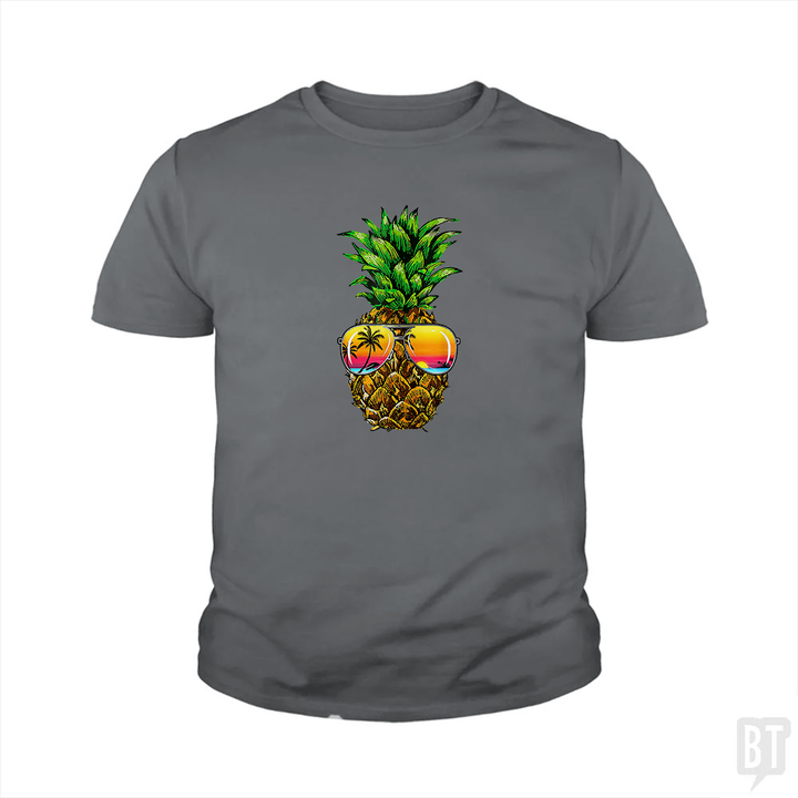 Sunglasses Pineapple Kids Shirt