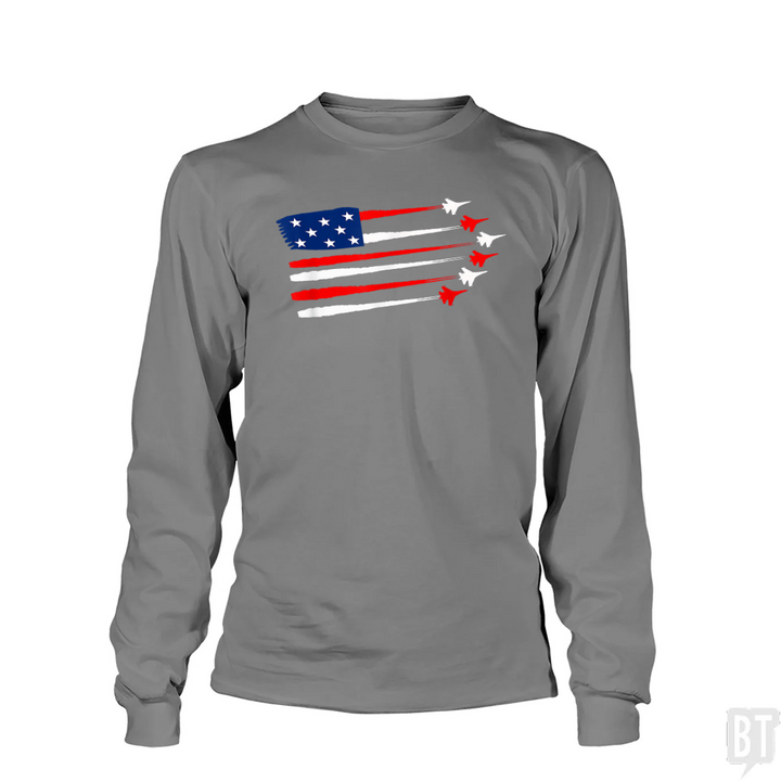 Fighter Jet American Long Sleeve