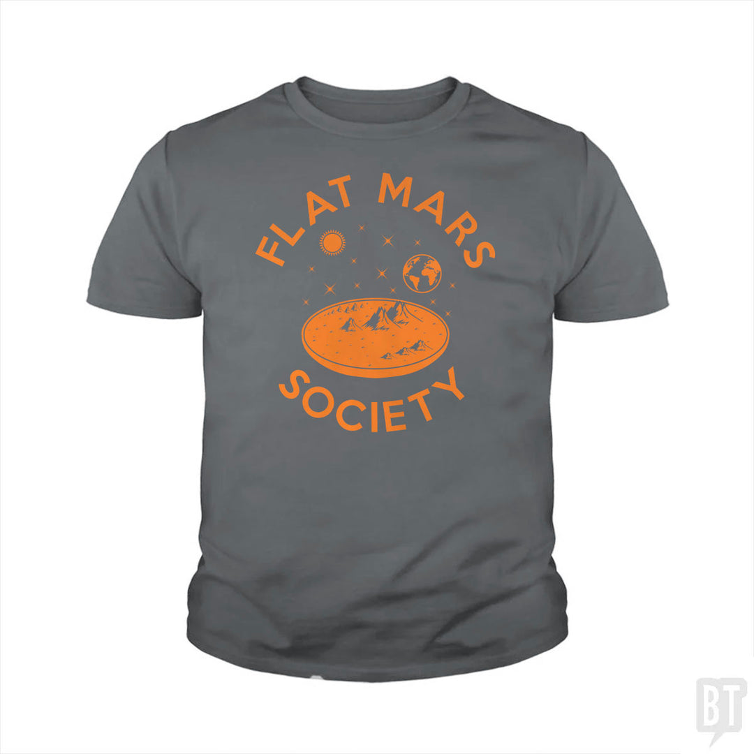 Flat Mars Society Kids Shirt