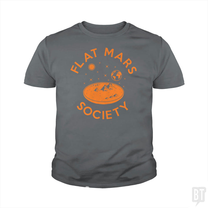 Flat Mars Society Kids Shirt