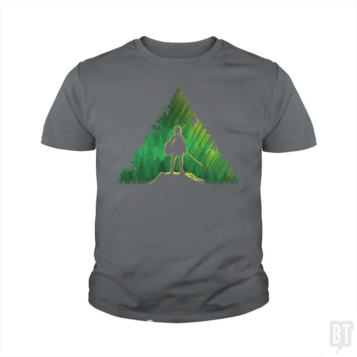 Link In A Forest Kids Shirt