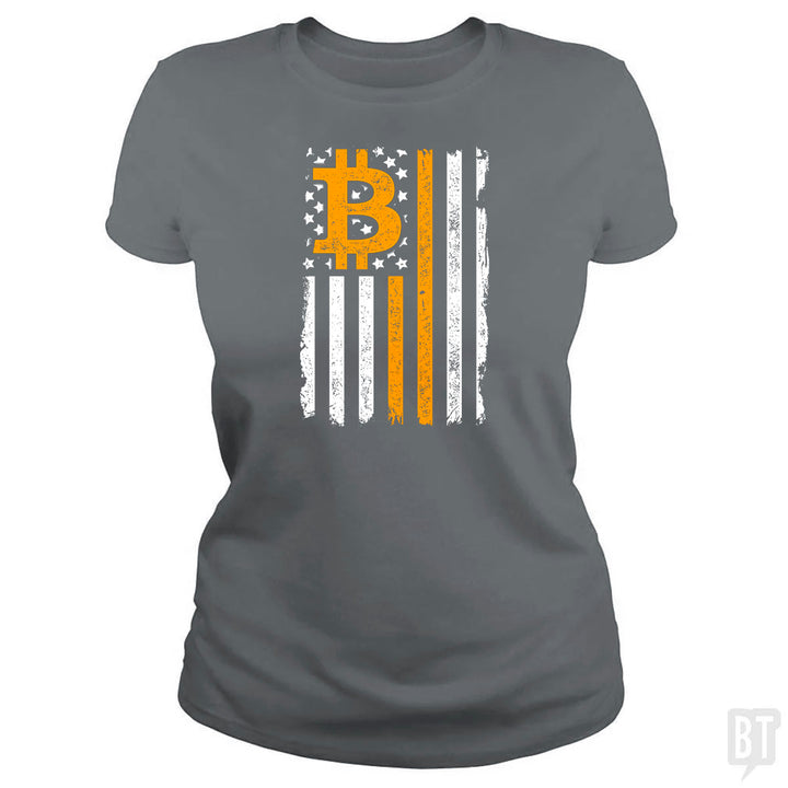 Bitcoin US Flag