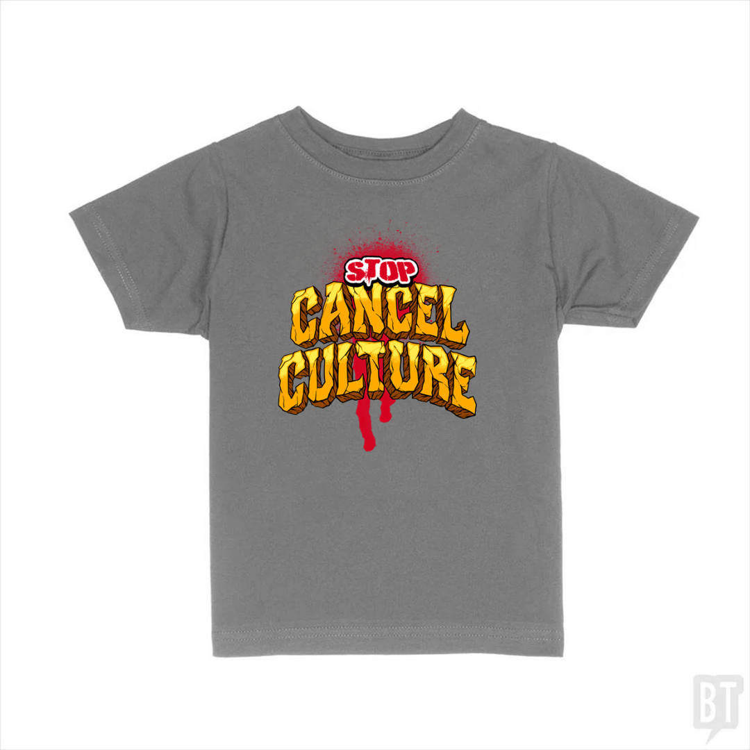 Stop Cancel Culture Kids Shirt
